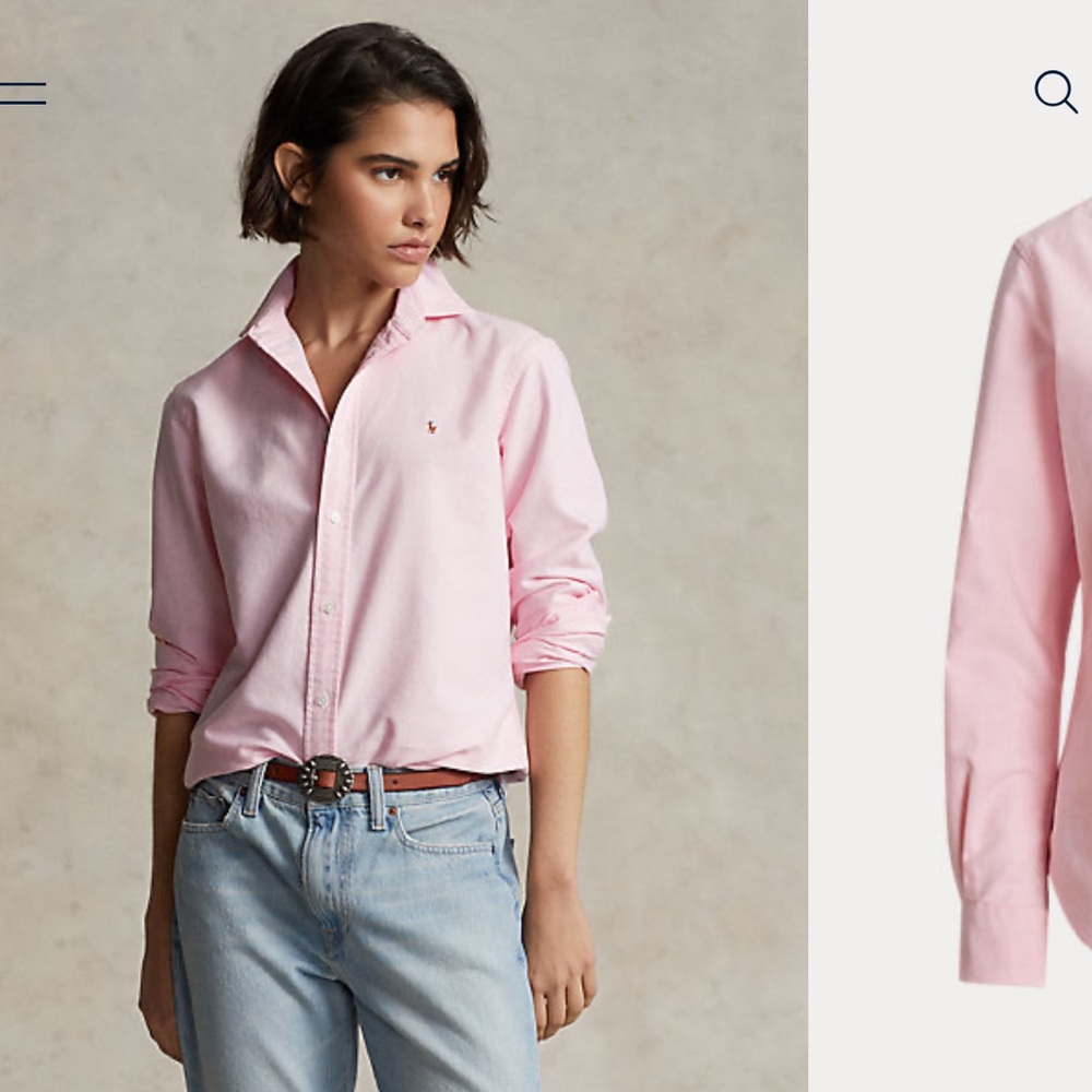 Polo Ralph Lauren Pink Shirt Size Small 🎀